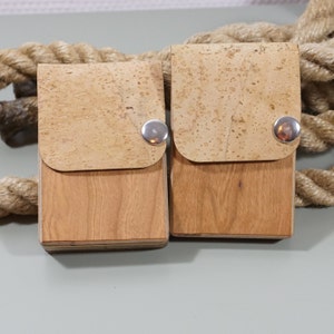 Cartera de madera cerezo, bolso, madera, regalo, cartera, cartera