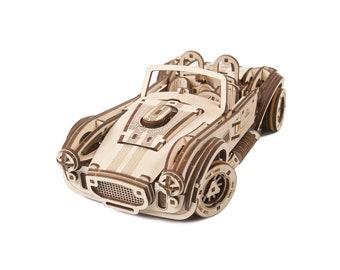 Gift for Teens, Mechanical Wooden Puzzle, Cobra Drift, DIY Kit, Gift for Men