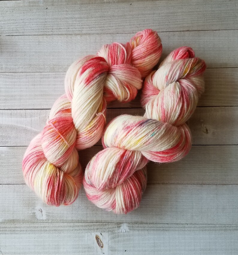 Hand Dyed Yarn Sale Wool Yarn Worsted Weight Number 4 Etsy