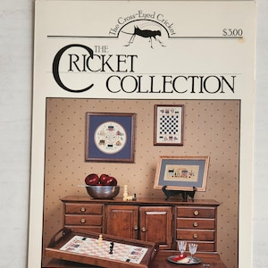 The Cricket Collection Cross Stitch Chart, Collection No. 4, Cross Stitch Supply, Cross Stitch Pattern, Vintage Collectible Pattern