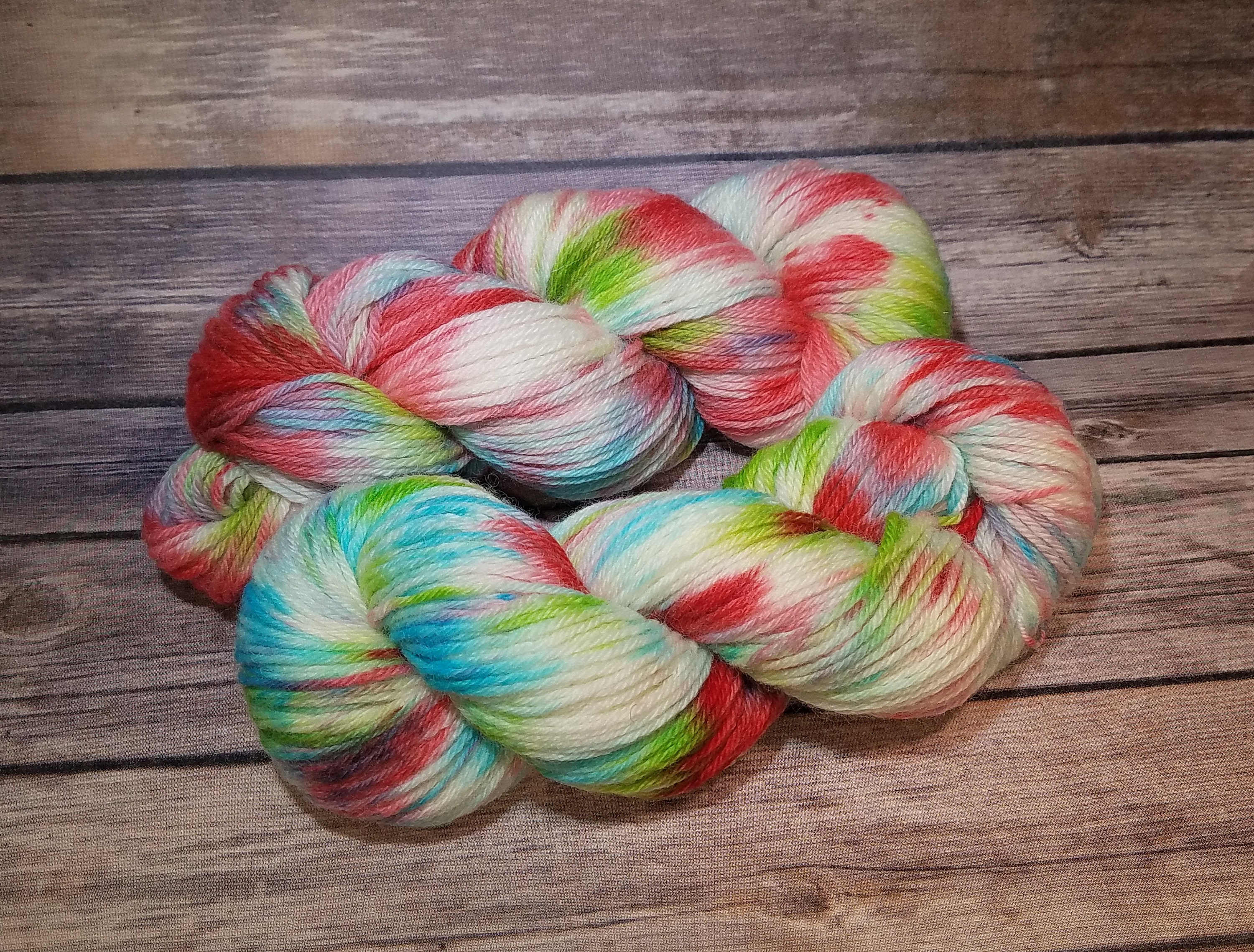 Worsted Wool Hand Dyed Yarn Worsted Weight Yarn number 4 Etsy