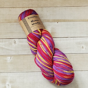 Araucania Yarn in Glastonbury, Hand Painted Super Wash Extrafine Merino Wool, Worsted Weight, Knitting/Crochet Yarn, Yarn