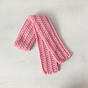 Rosa Winterschal für Kinder, gehäkelter Schal, Geschenk für Kinder, Halswärmer, weicher handgemachter Schal