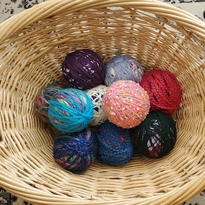 Scrap Yarn Balls, Mystery Magic Yarn Balls, Medium Weight Mix Match Yarn, Scrap Yarn, Yarn, Ready to Ship