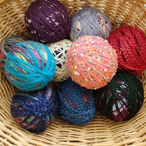 Scrap Yarn Balls, Mystery Magic Yarn Balls, Medium Weight Mix Match Yarn, Scrap Yarn, Yarn, Ready to Ship