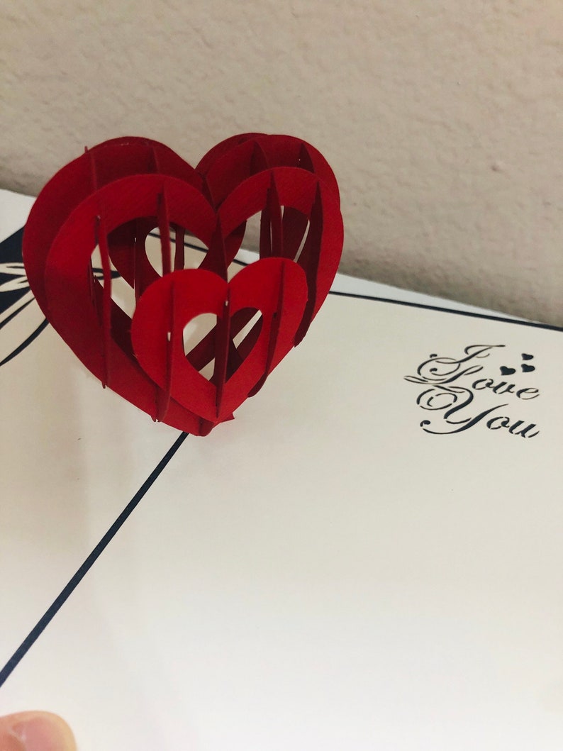 thumbnail image 2 of With Sympathy In Our Heart 3D Pop-Up Greeting Card - Elastic Spring Mechanism, Handcrafted Design For A Meaningful Message 2 of 5
