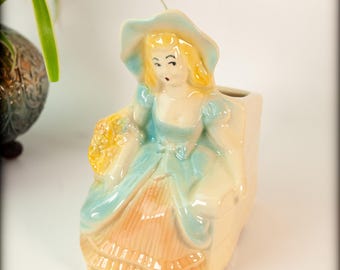 1940s Shawnee Pottery Ohio USA Southern Belle Indoor Ceramic Planter