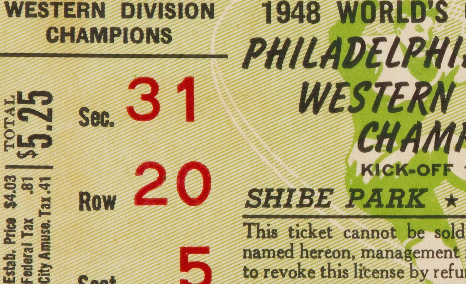 1948 philadelphia eagles game ticket print vintage football etsy