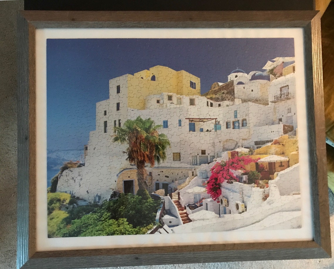 Framed Puzzle Wall Art Etsy