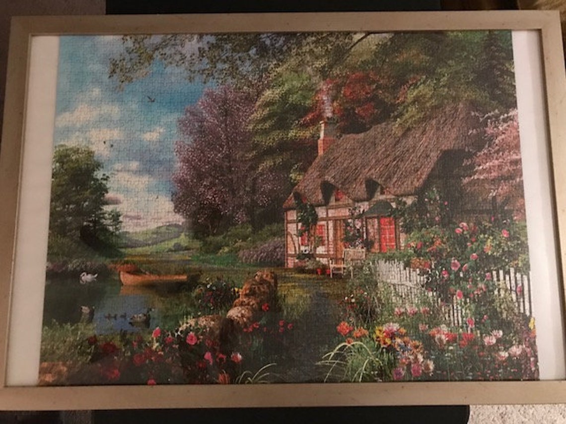 Framed Puzzle Wall Art Etsy