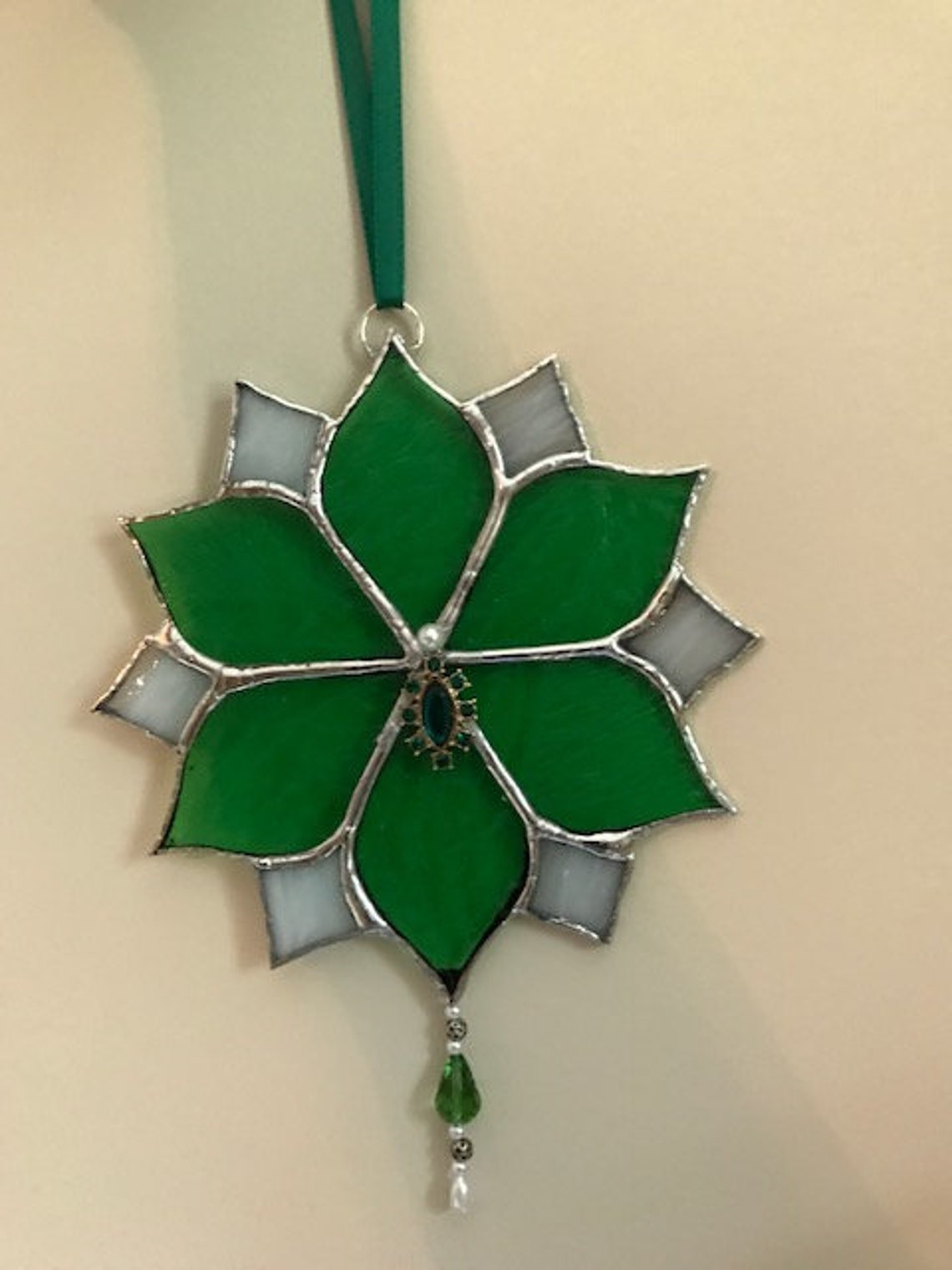 Stained Glass Snowflake Etsy