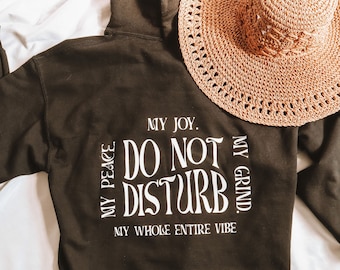 Do Not Disturb Hoodie | Trendy Oversized Sweatshirt