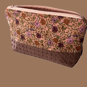 Kosmetiktasche, Hygieneartikel, Tasche, Kulturbeutel, rostrot
