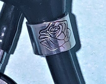 Rose Stethoscope Cuff, Medical Graduation, Medical Gift, Hand Stamped Accessory, Stethoscope Bling