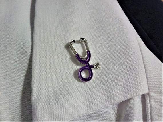 Stethoscope cheap brooch pin