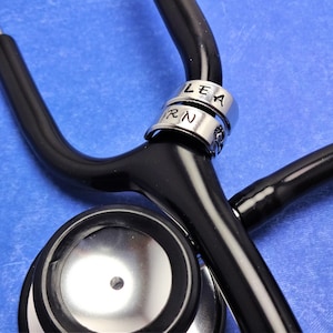 Stethoscope Charm, Hand Made, Personailized, RN, Registered Nurse, RN Gift, RN Graduation, Medical Gift