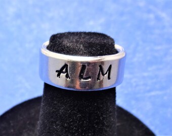 Stethoscope Cuff, Hand Stamped, Personalized, Stethoscope Bling, Stamped Initials