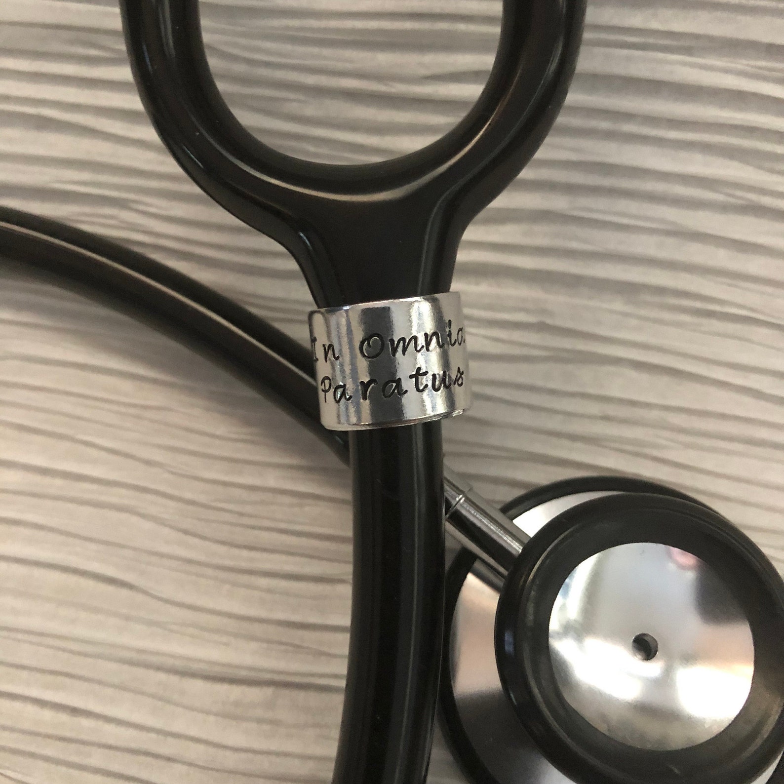 Personalized Stethoscope Cuff Hand Stamped ID Tag Littmann Etsy