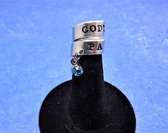 December Birthstone Charm, Stethoscope ID Tag, Hand Made, Personalized, December Birthday, Doctor Appreciation