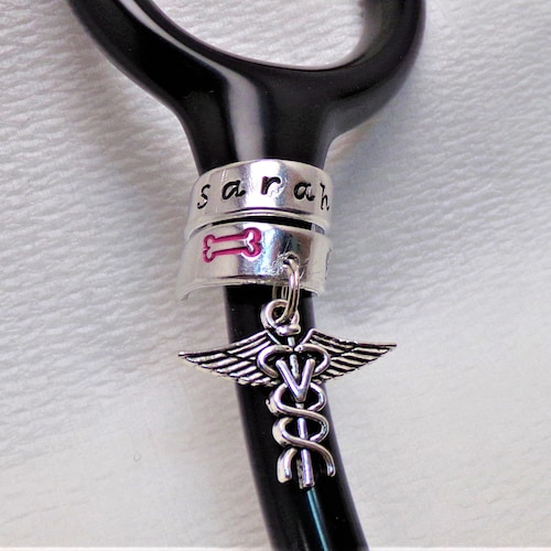 Veterinarian Gift Stethoscope Name Tag Custom Stethoscope Etsy