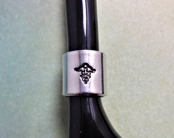 Dije de estetoscopio, brazalete de estetoscopio, caduceo, regalo para médico, regalo para enfermera, accesorio para estetoscopio
