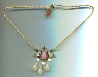 Medieval Renaissance necklace with pearls 50