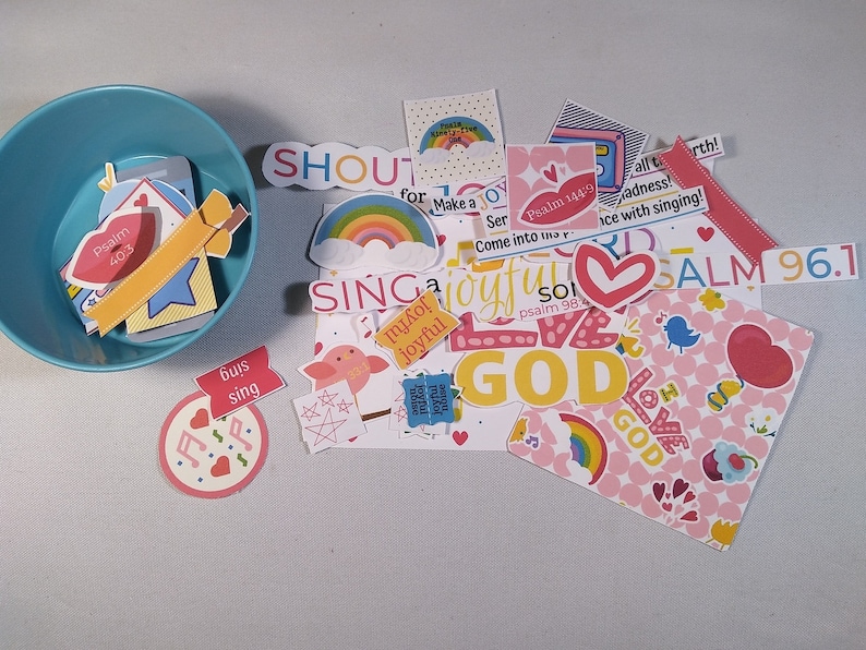/& more! Die Cuts Sing a New Song Devotional and Printable Stickers for Bible Journaling Faith Planners