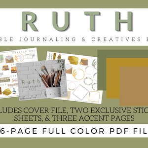 Ruth Bible Journaling Creatives Kit-FULL COLOR-Digital/printable