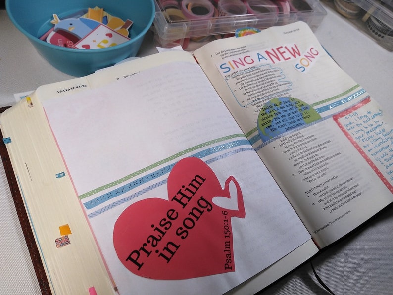 /& more! Die Cuts Sing a New Song Devotional and Printable Stickers for Bible Journaling Faith Planners