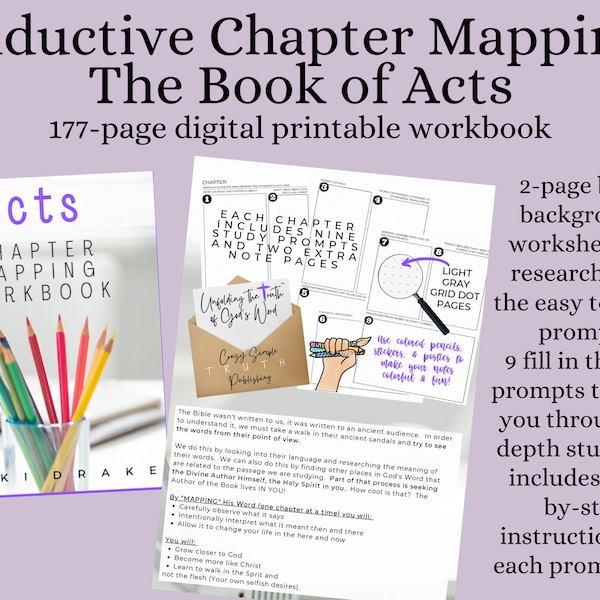 The Book of Acts Inductive Bible Study Workbook (digital/printable)