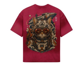 Cardinal and Pilot - cyber Mecha cat
