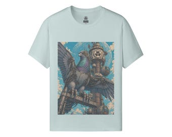 Pigeon Cyborg w Logo on Back