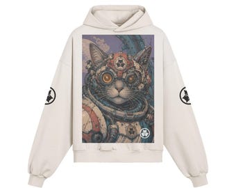 Future Cyborg Cat w Logo Crest on Back