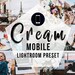 Mobile Lightroom Preset CREAM Blogger Lifestyle Lightroom Presets