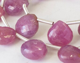 Perles Briolette En Cœur De Saphir Rose Naturel - 86 Carats - Sri Lanka