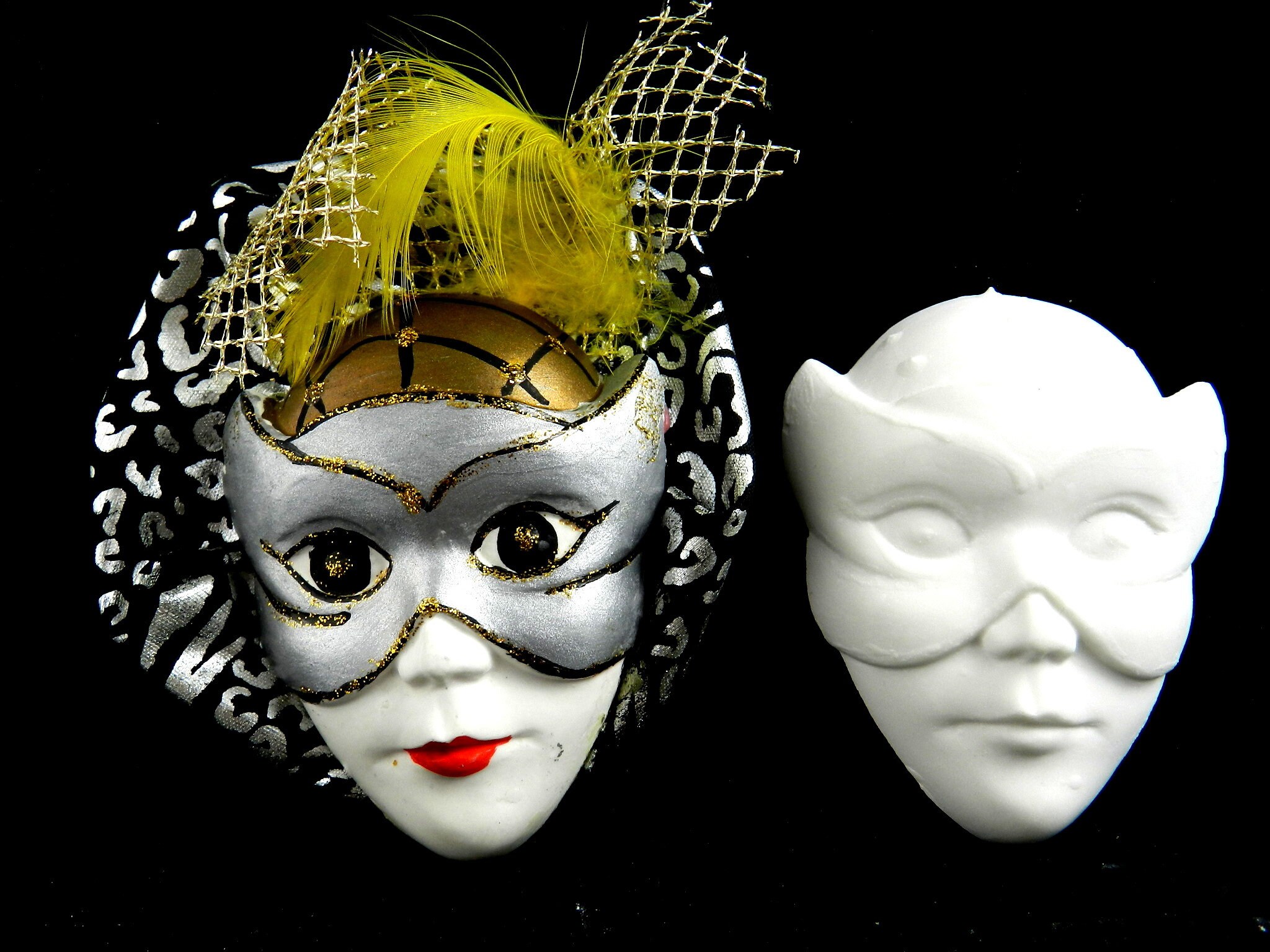 Silicone mold mask face relief mold stucco mold face mask Etsy