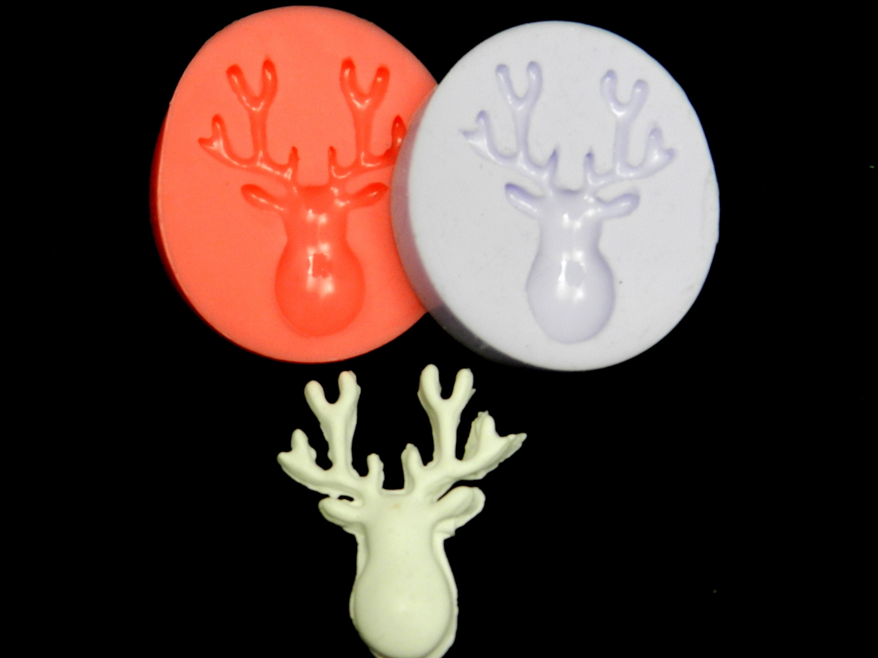 Silikonform Rentier Hirsch mold reindeer Weihnachtsformen Etsy