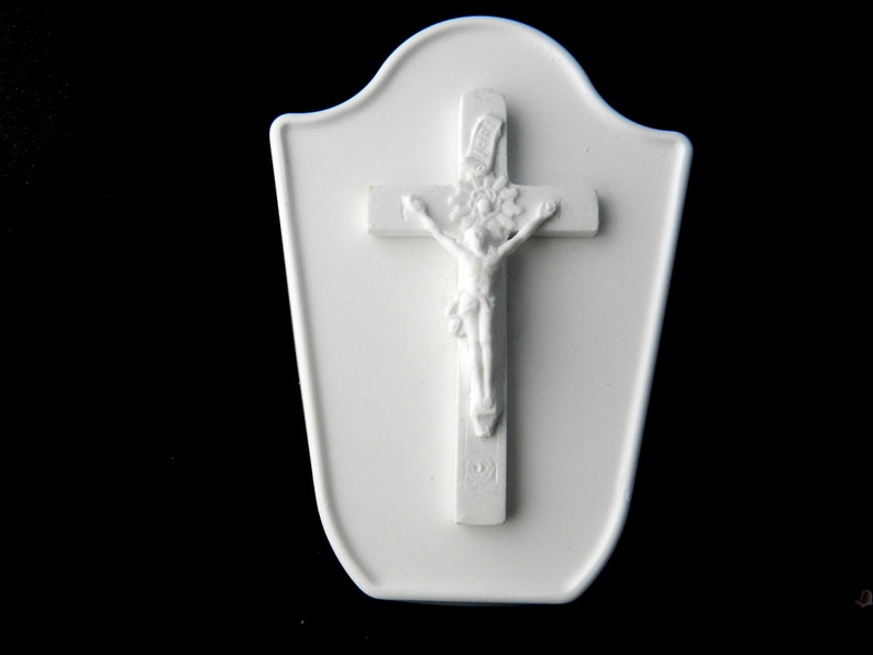 Faith plaque mold concrete plaster resin wax mould