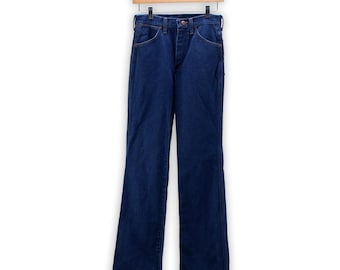 Pantalones vaqueros Wrangler vintage - Pantalones vaqueros acampanados de los años 70 - Corte ajustado - 81610NV - Talla 27
