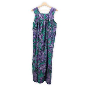 80er Vintage Kleid - Leuchtendes Kleid mit abstrakten Mustern - 1980s Kleidung - Größe M