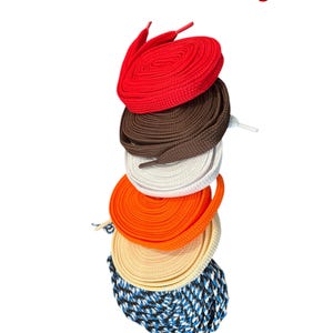 Strings Shoe Laces 3/4 Wide 72 inch Long image 1