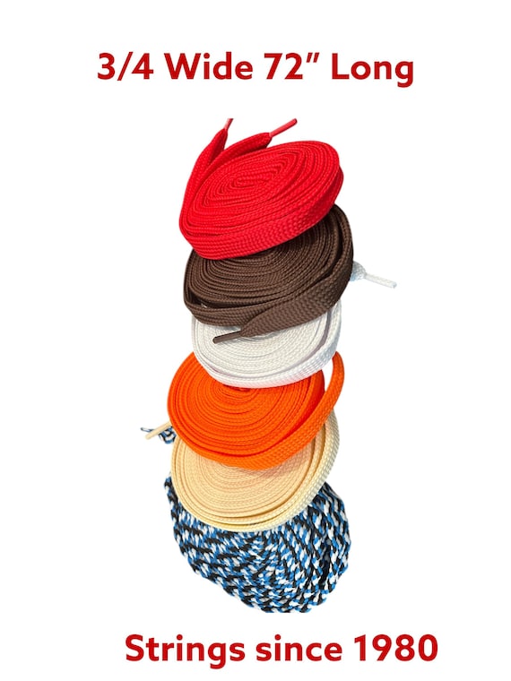 Strings Shoe Laces 3/4 Wide 72 inch Long