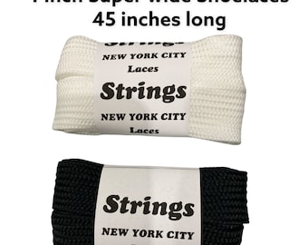 Super Wide 1-Inch Shoelaces - Strings Shoe Lace Company
