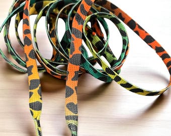 Cordes New Camo 45 pouces de long Embouts métalliques en option