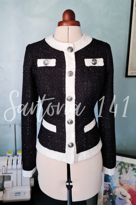 border tweed jacket