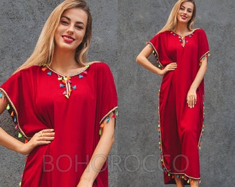 Moroccan Kaftan, African Kaftan, Arabian Abaya, Dubai Dress, Summer dress, Djellaba