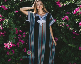 Caftan marocain, Caftan africain, Abaya arabe, Robe de Dubaï, Robe d'été, Djellaba