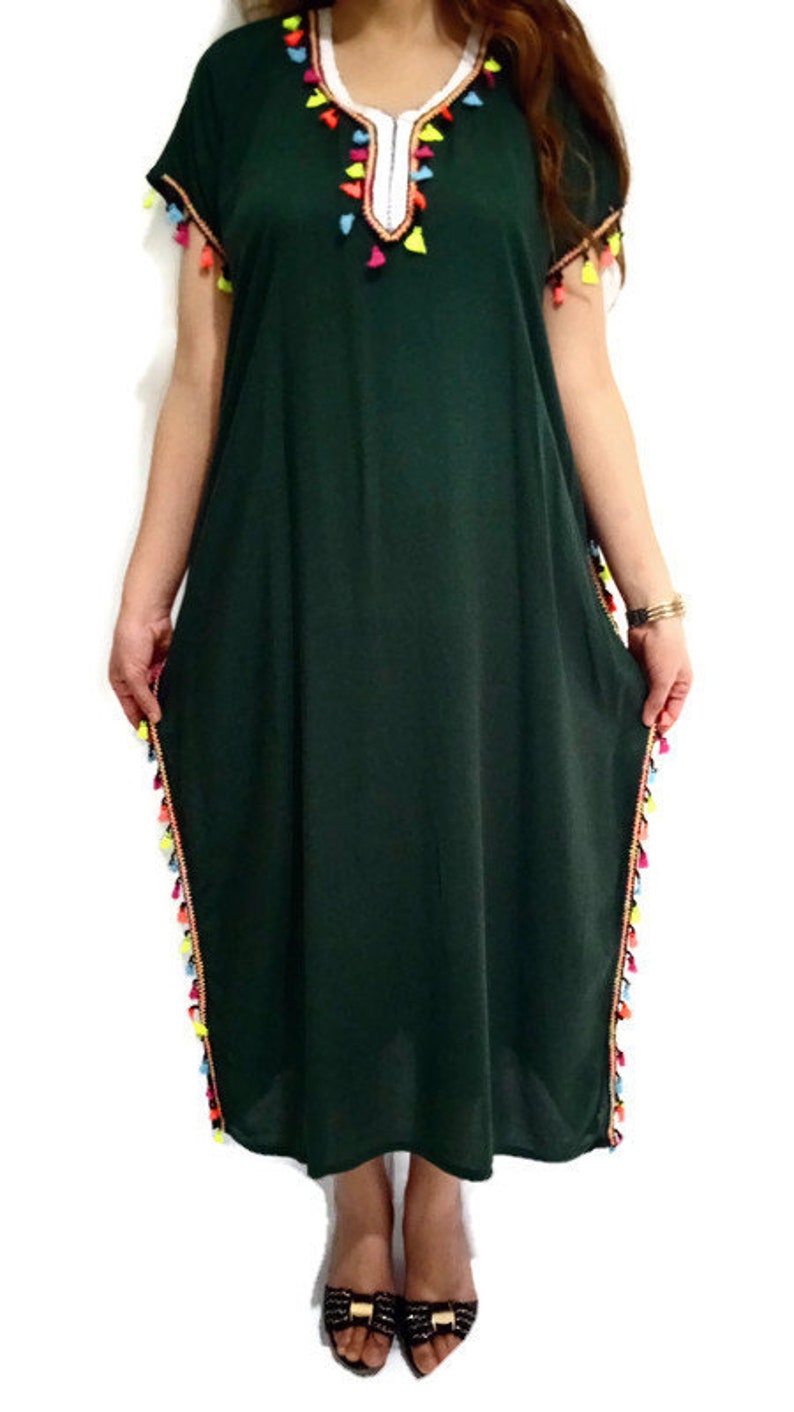 Moroccan Kaftan Maxi Dress Arabian Abaya Dubai Dress - Etsy