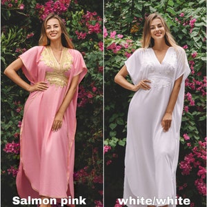 Moroccan Kaftan, African Kaftan, Arabic Abaya , Dubai dress, Summer Dress, Djellaba image 8