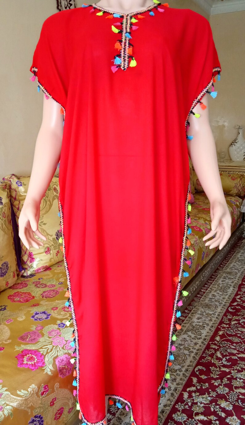 African Kaftan One Size Djellaba Moroccan Kaftan autumn dress Arabian Abaya Dubai Dress
